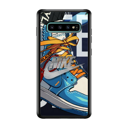 Nike Yellow Shoelaces Samsung Galaxy S10 Case