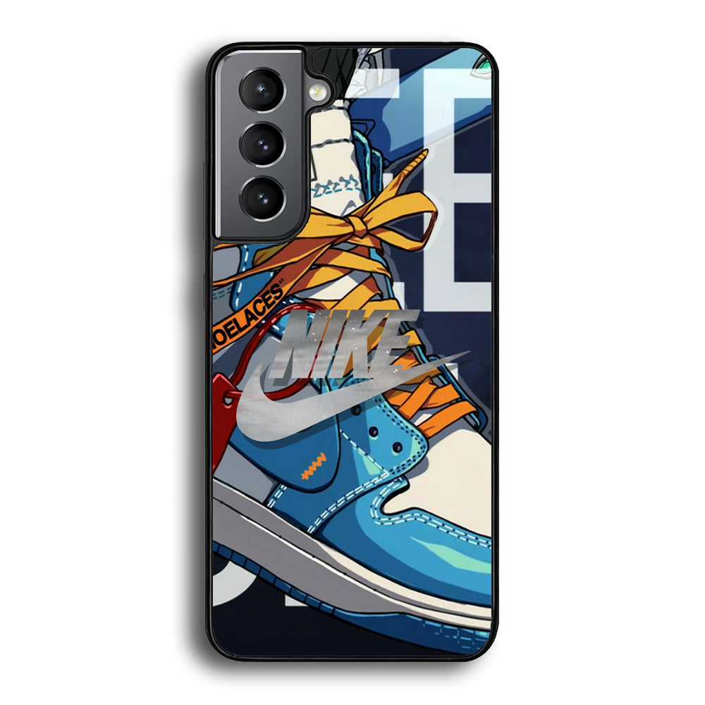Nike Yellow Shoelaces Samsung Galaxy S21 Plus Case