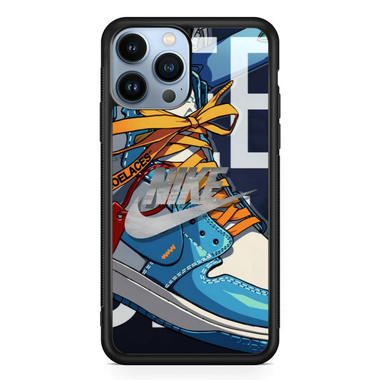 Nike Yellow Shoelaces iPhone 13 Pro Max Case