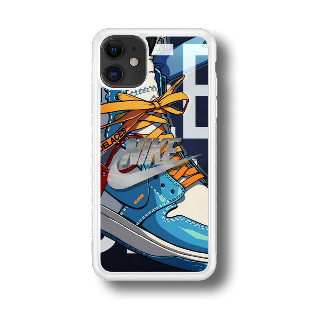 Nike Yellow Shoelaces iPhone 11 Case