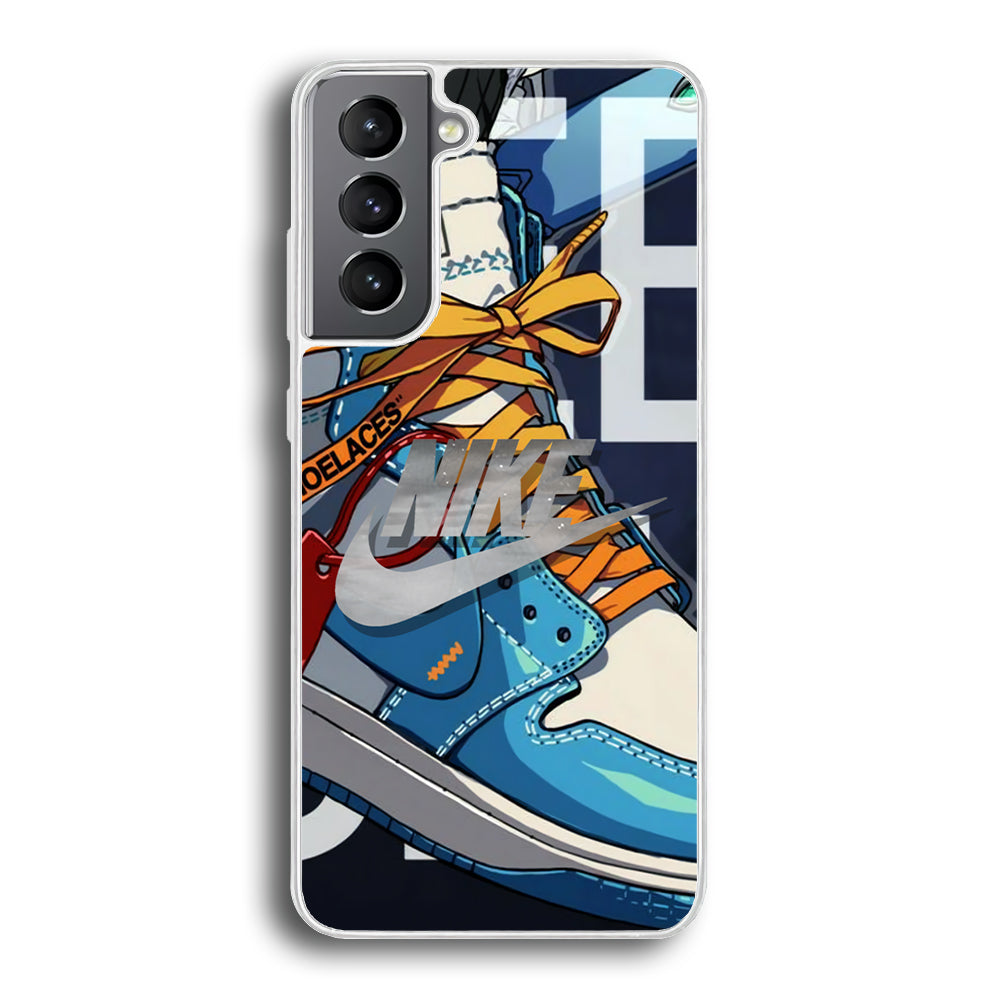 Nike Yellow Shoelaces Samsung Galaxy S21 Plus Case