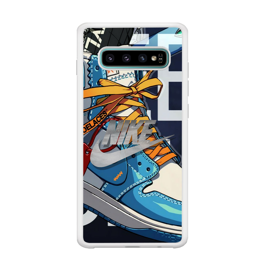 Nike Yellow Shoelaces Samsung Galaxy S10 Case