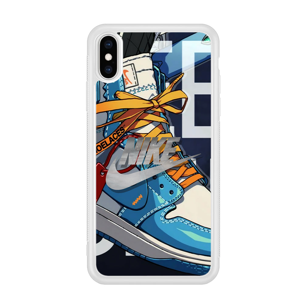 Nike Yellow Shoelaces iPhone XS Case