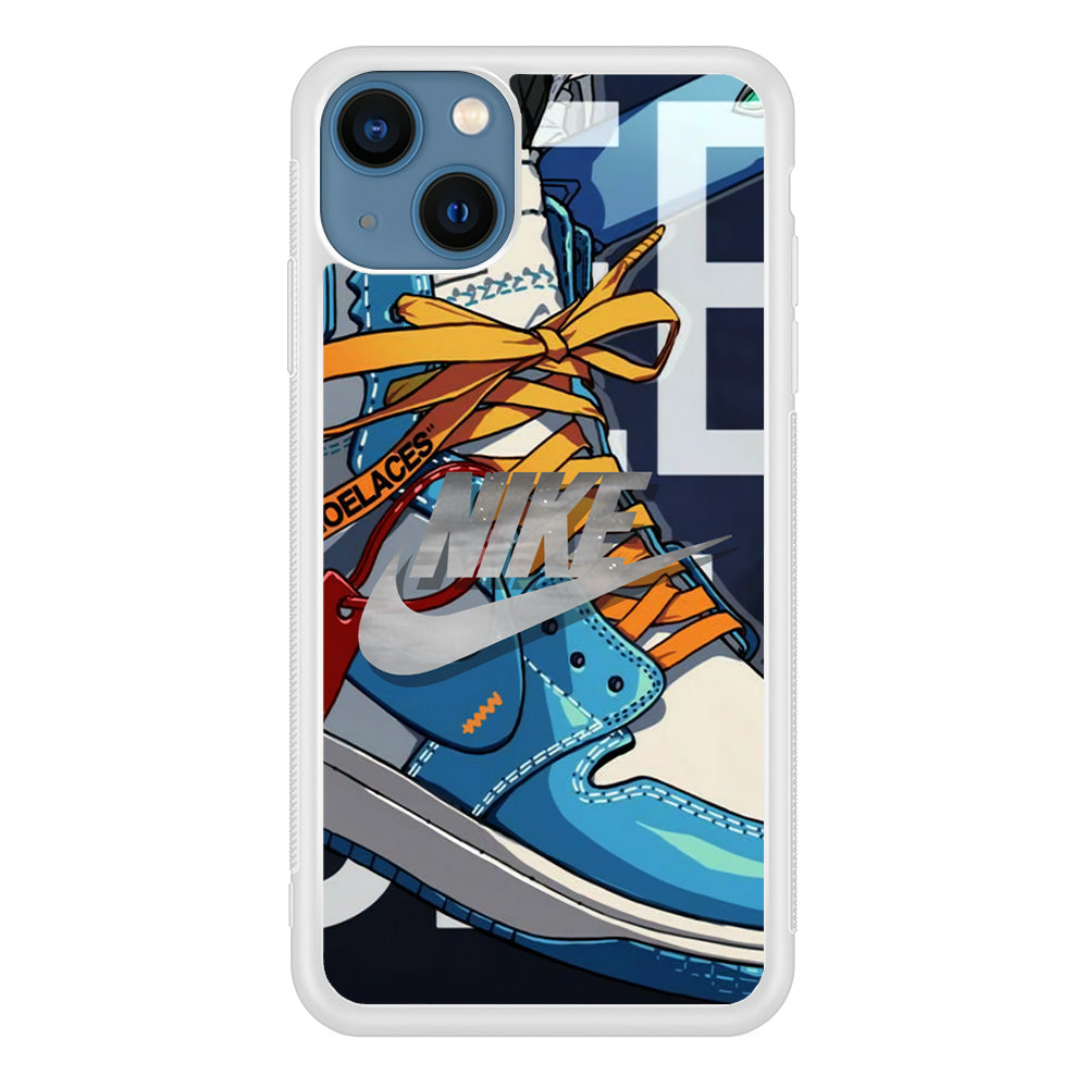 Nike Yellow Shoelaces iPhone 13 Case