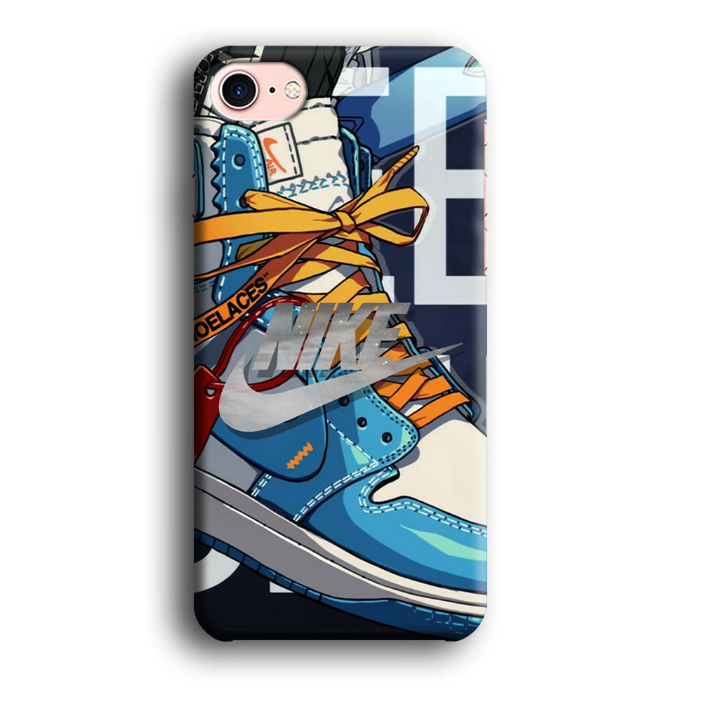 Nike Yellow Shoelaces iPhone 8 Case