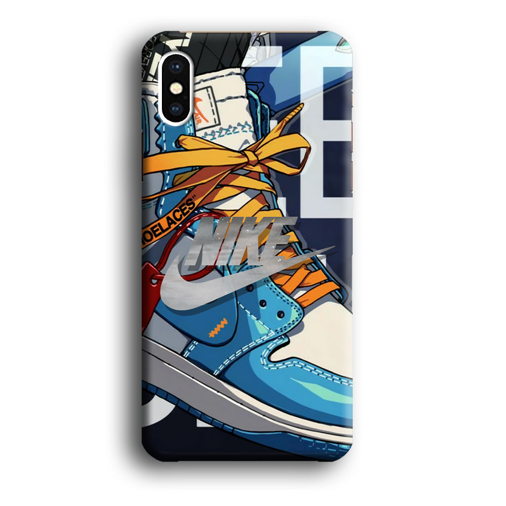 Nike Yellow Shoelaces iPhone XS Case