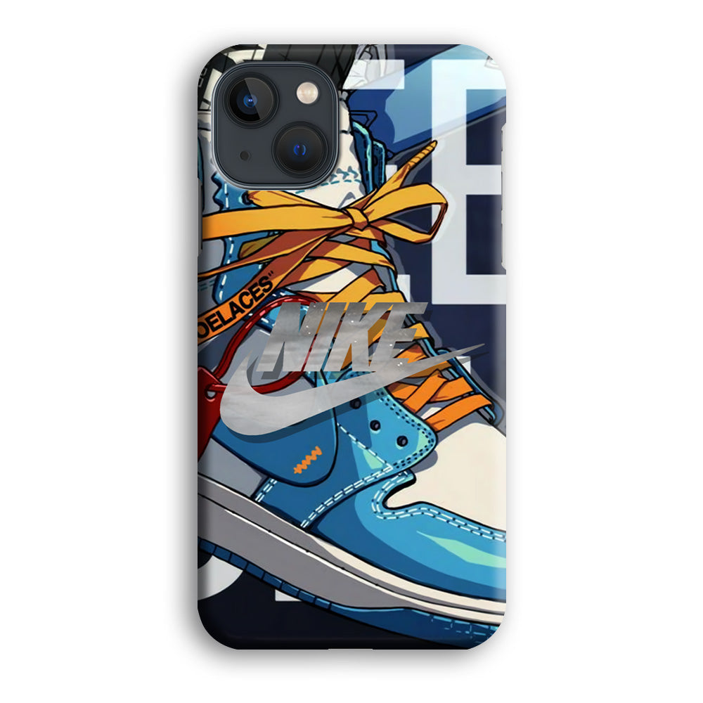 Nike Yellow Shoelaces iPhone 13 Case