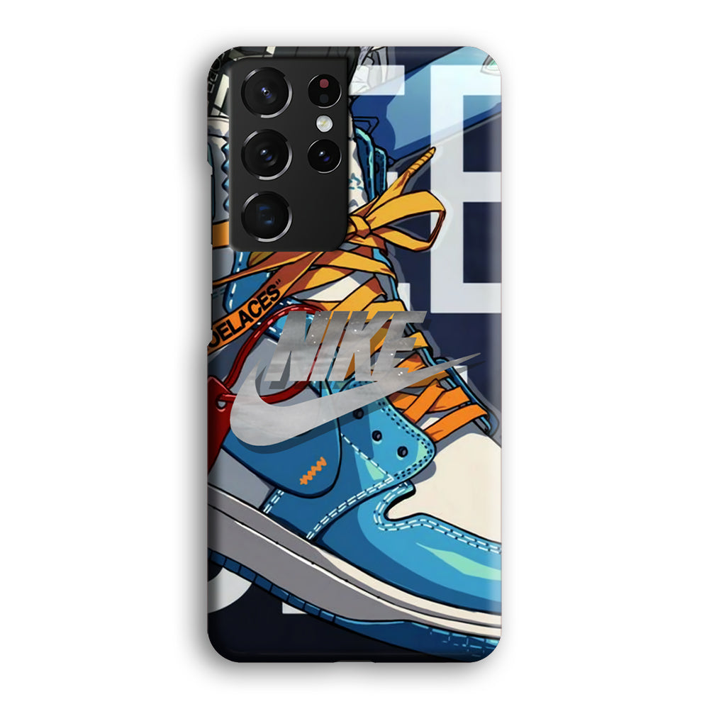 Nike Yellow Shoelaces Samsung Galaxy S21 Ultra Case