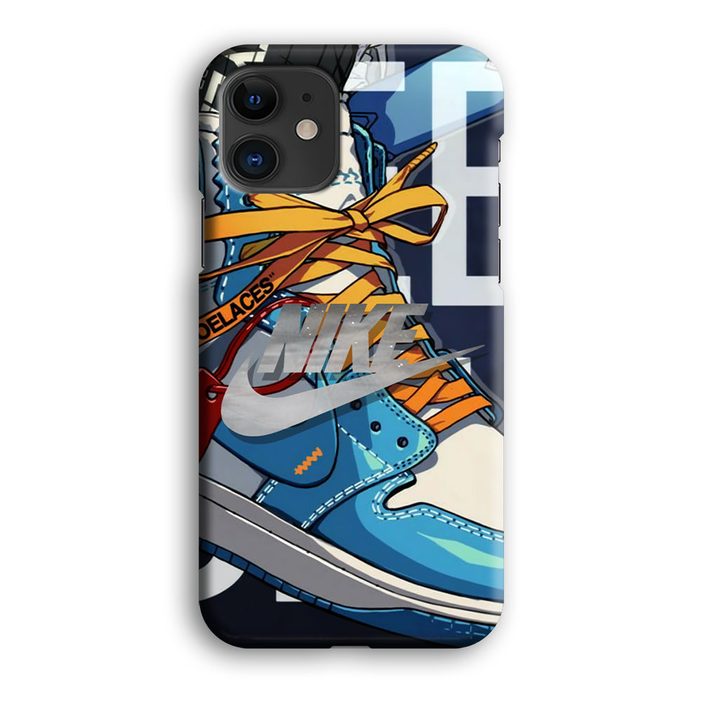 Nike Yellow Shoelaces iPhone 12 Case