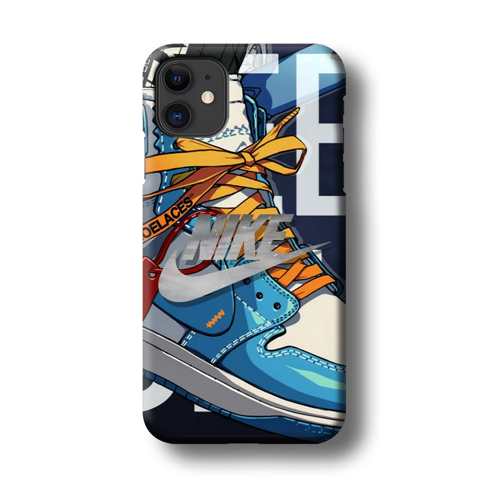 Nike Yellow Shoelaces iPhone 11 Case