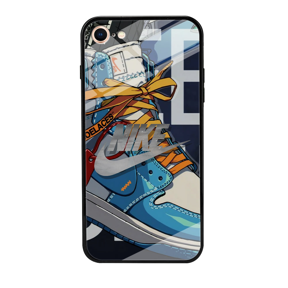 Nike Yellow Shoelaces iPhone 8 Case