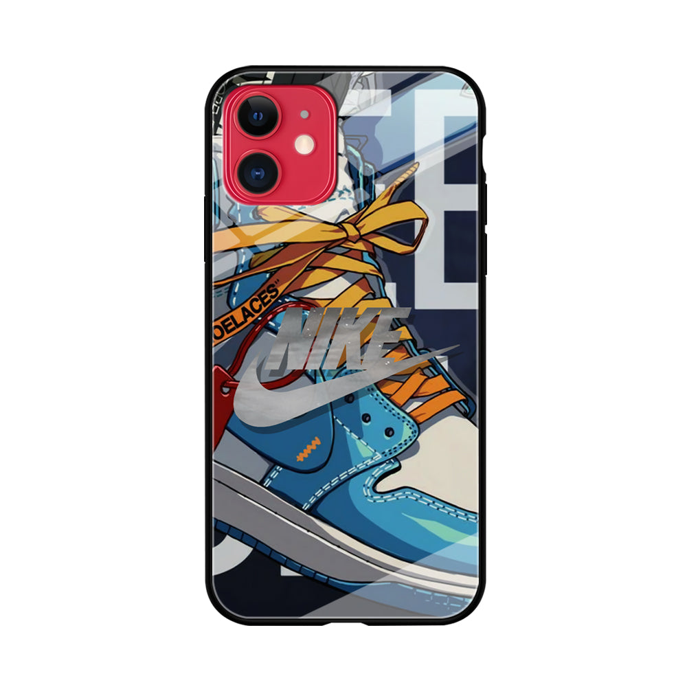 Nike Yellow Shoelaces iPhone 11 Case