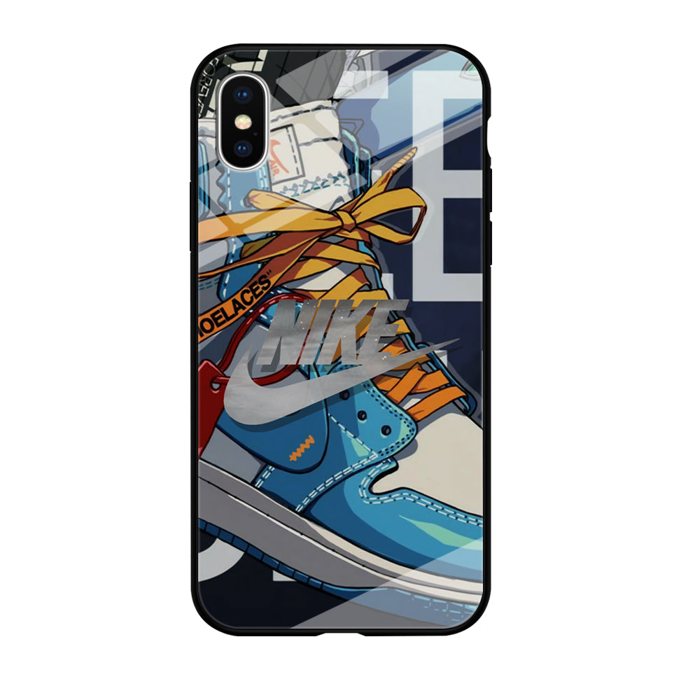 Nike Yellow Shoelaces iPhone XS Case