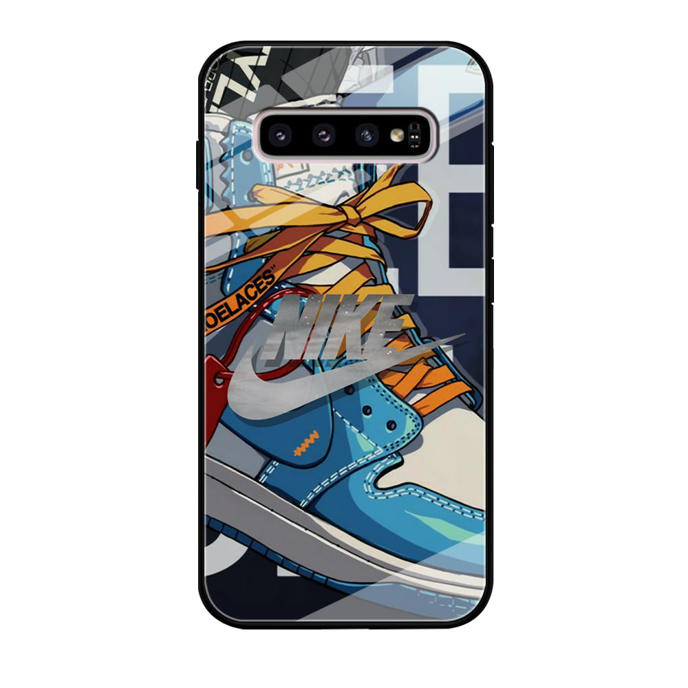 Nike Yellow Shoelaces Samsung Galaxy S10 Case