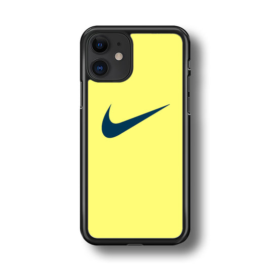 Nike Yellow Simple Logo iPhone 11 Case