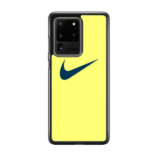 Nike Yellow Simple Logo Samsung Galaxy S20 Ultra Case
