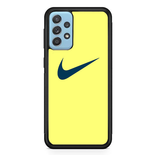 Nike Yellow Simple Logo Samsung Galaxy A52 Case
