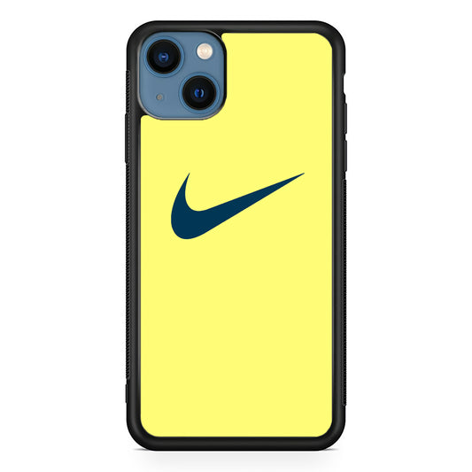 Nike Yellow Simple Logo iPhone 13 Case