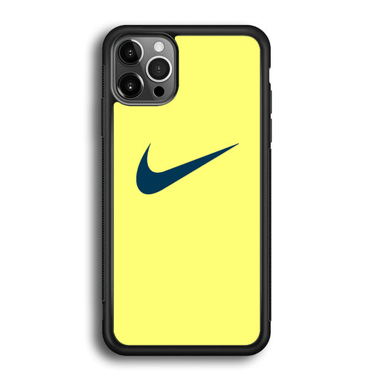 Nike Yellow Simple Logo iPhone 12 Pro Max Case