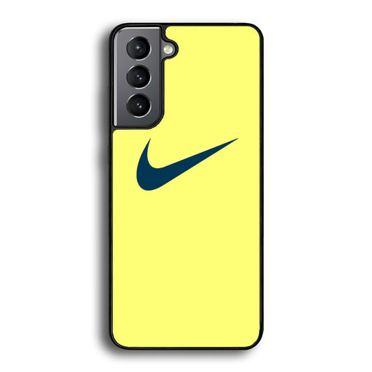 Nike Yellow Simple Logo Samsung Galaxy S21 Case