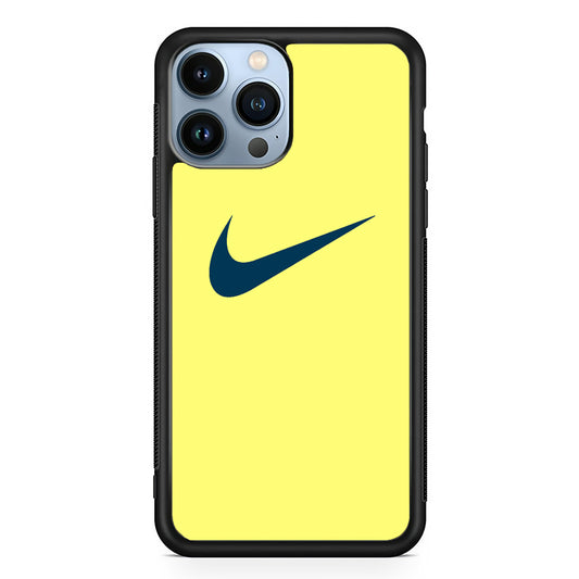 Nike Yellow Simple Logo iPhone 13 Pro Max Case