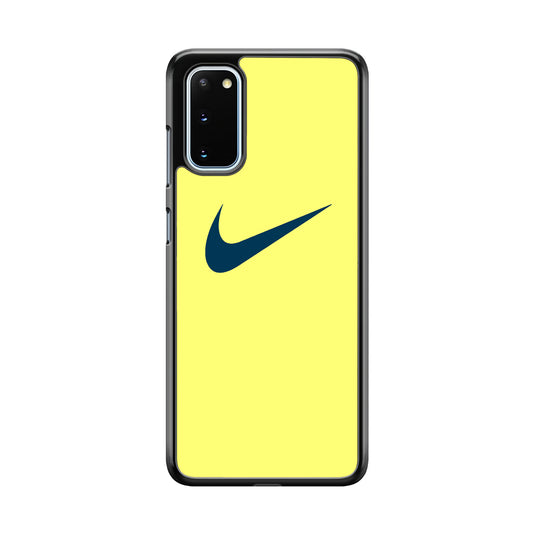 Nike Yellow Simple Logo Samsung Galaxy S20 Case