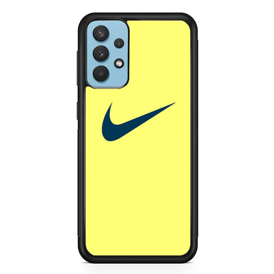Nike Yellow Simple Logo Samsung Galaxy A32 Case