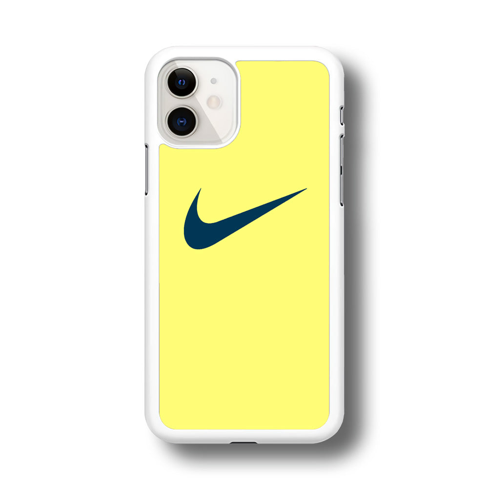 Nike Yellow Simple Logo iPhone 11 Case