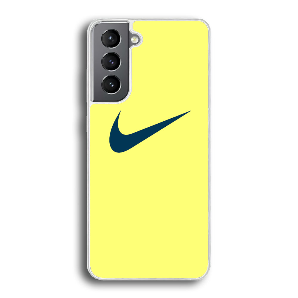 Nike Yellow Simple Logo Samsung Galaxy S21 Case