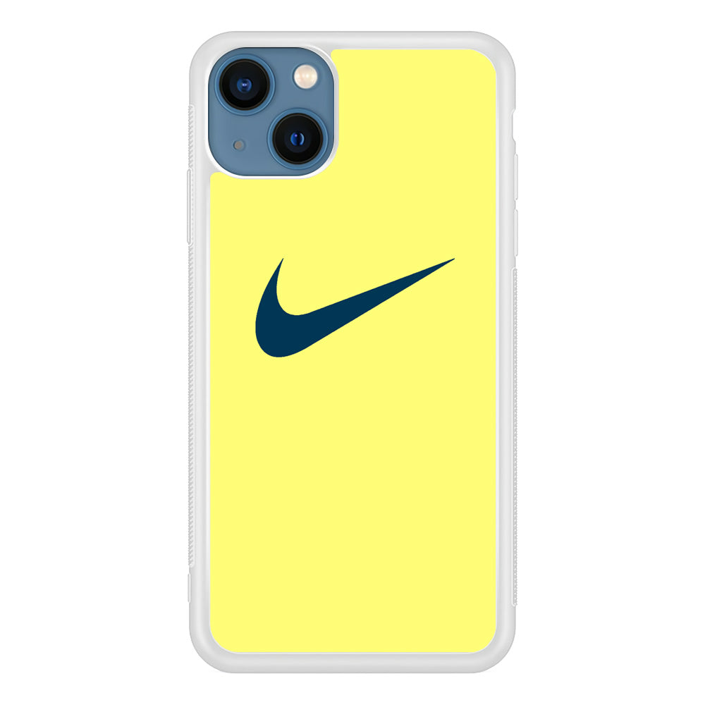 Nike Yellow Simple Logo iPhone 13 Case