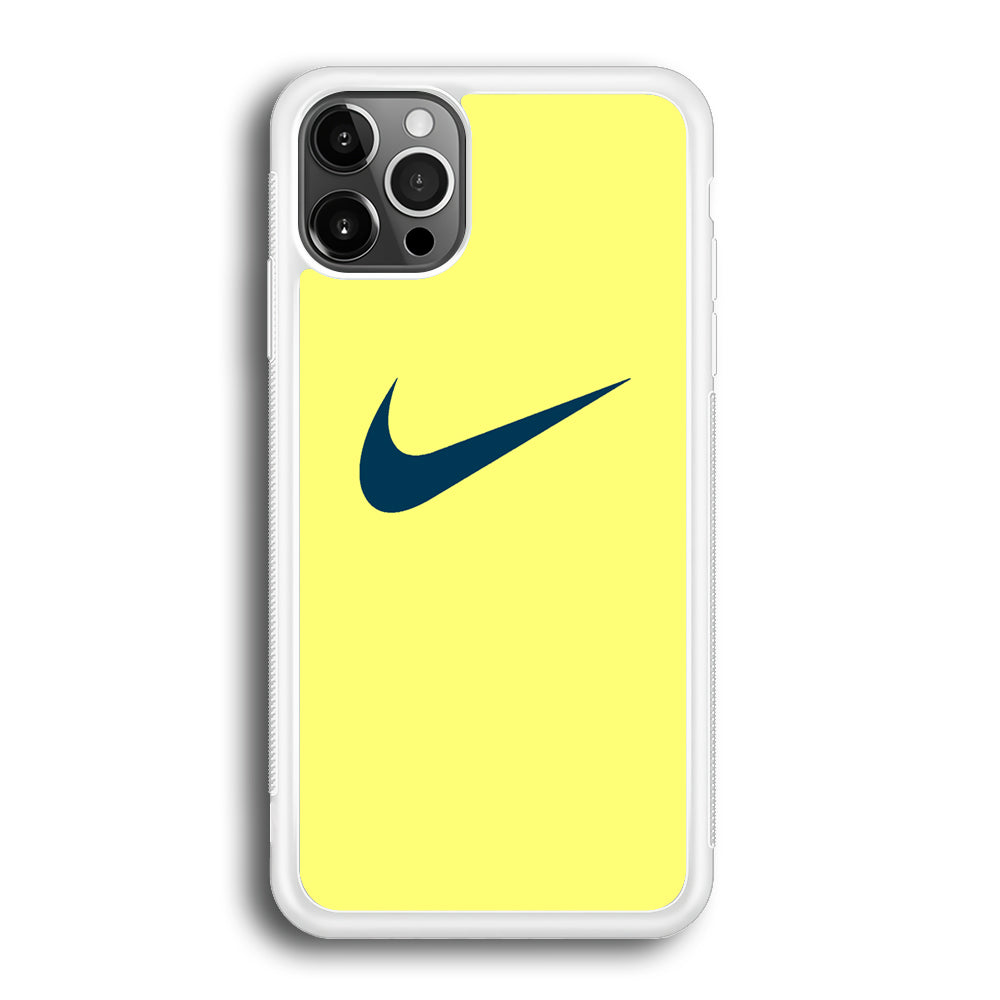 Nike Yellow Simple Logo iPhone 12 Pro Case