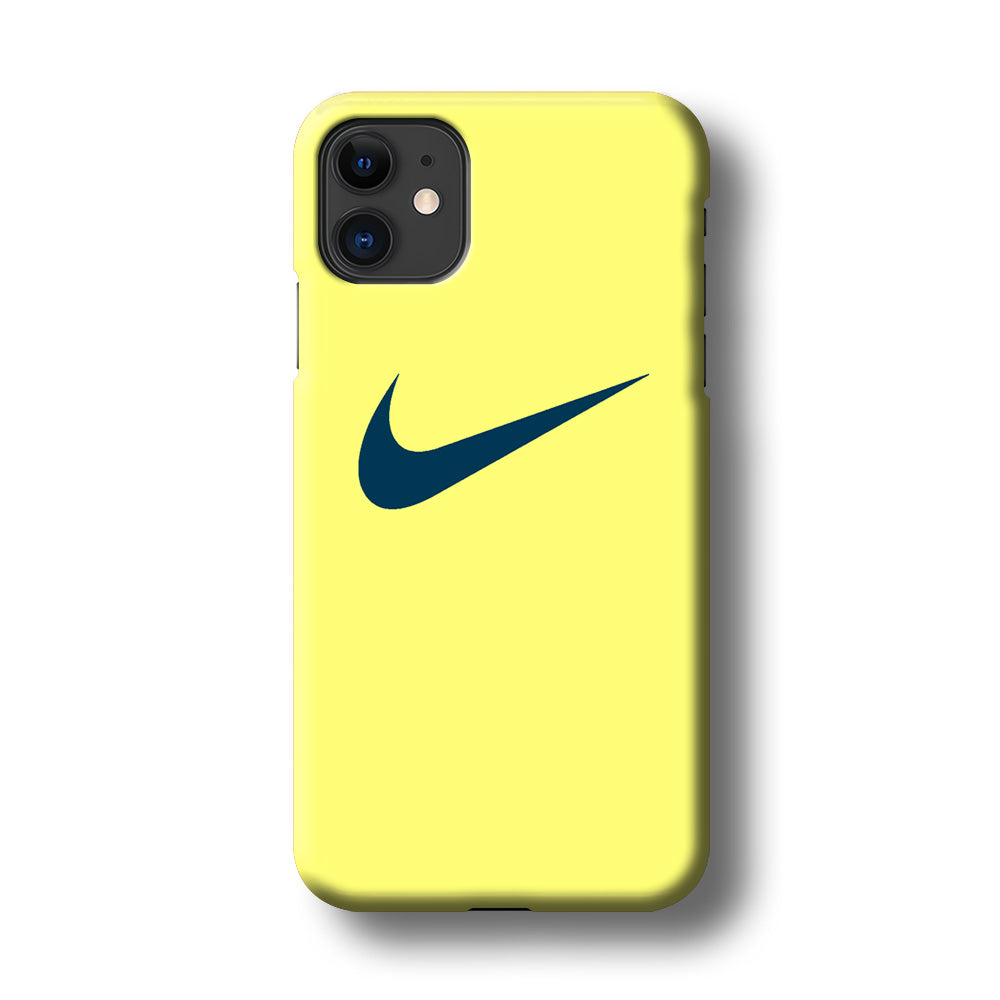 Nike Yellow Simple Logo iPhone 11 Case