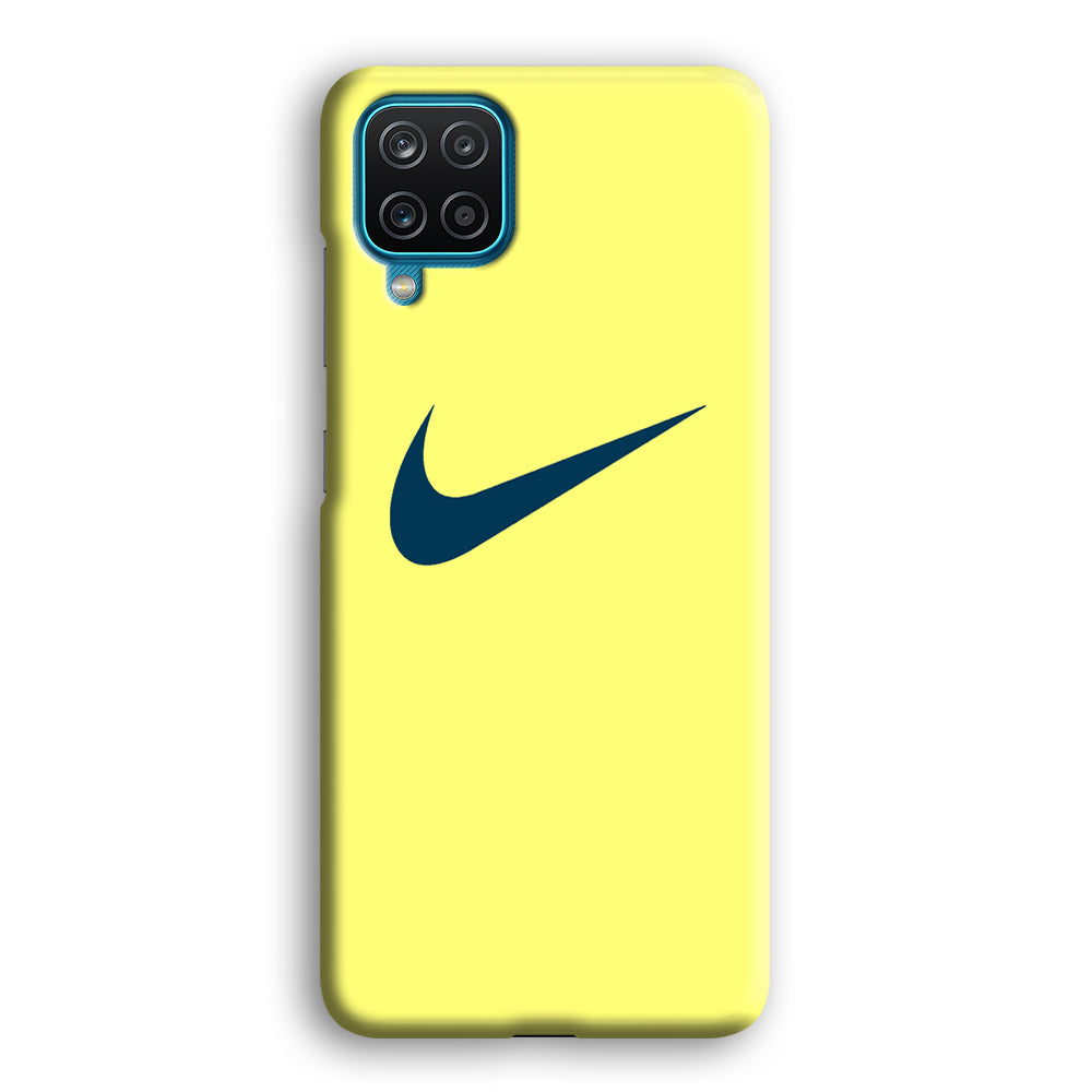 Nike Yellow Simple Logo Samsung Galaxy A12 Case