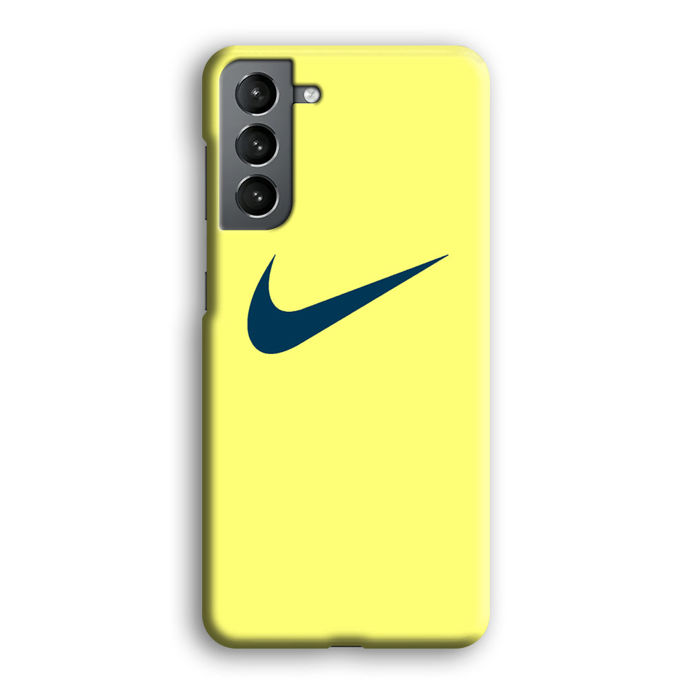 Nike Yellow Simple Logo Samsung Galaxy S21 Case