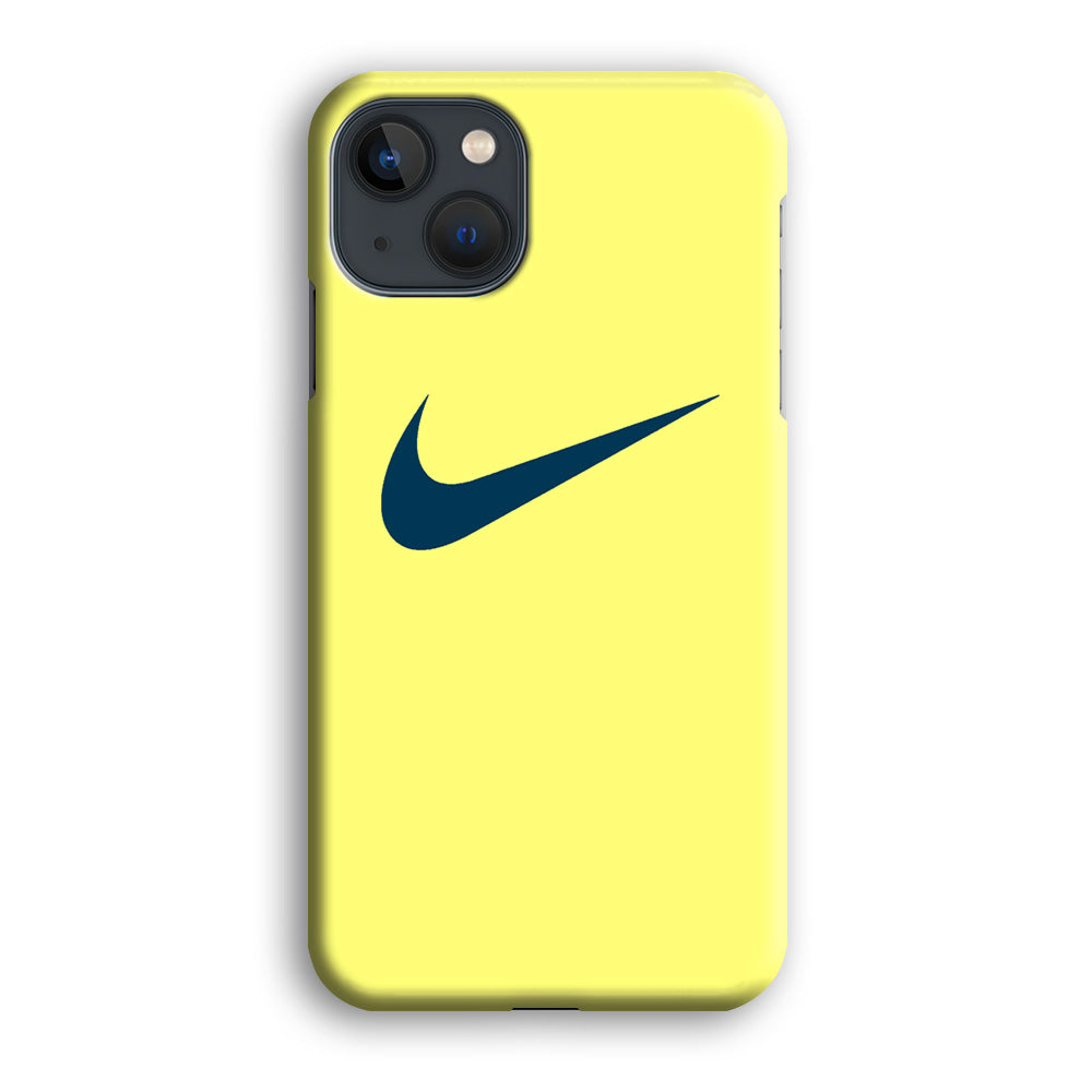 Nike Yellow Simple Logo iPhone 13 Case