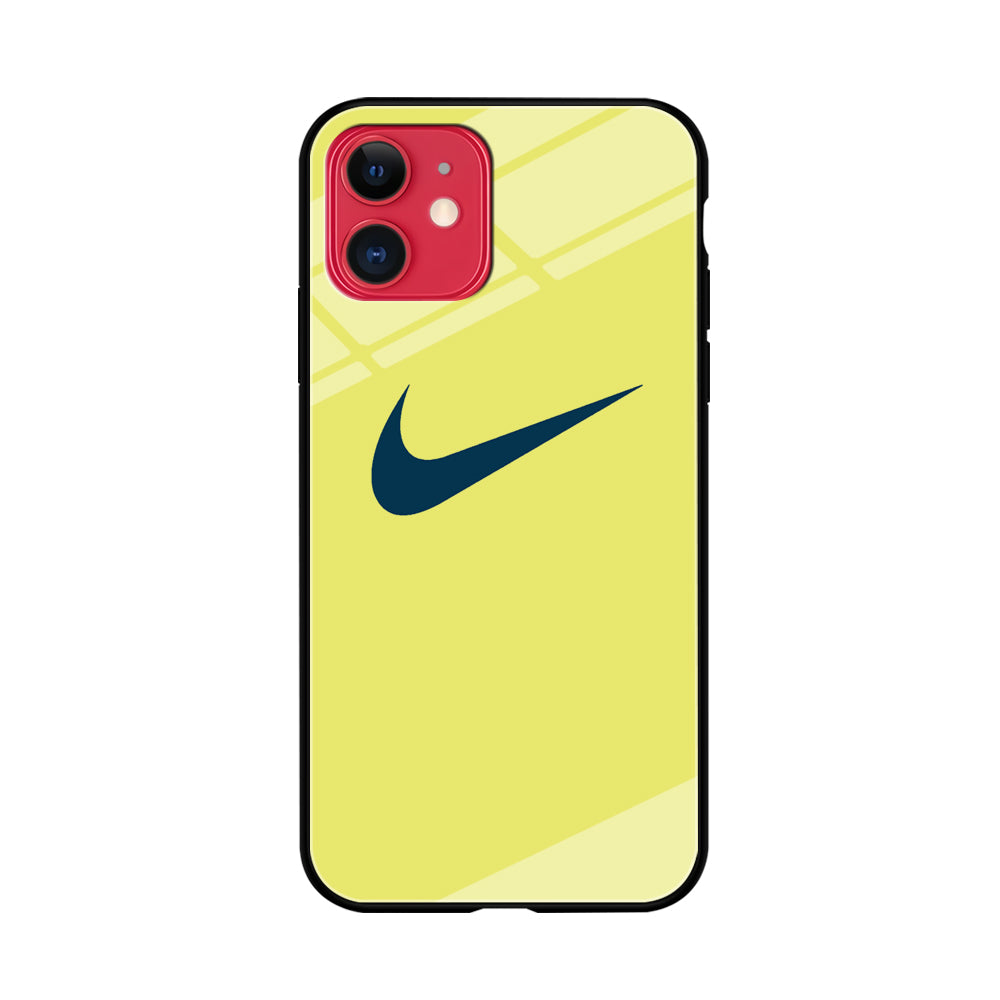 Nike Yellow Simple Logo iPhone 11 Case