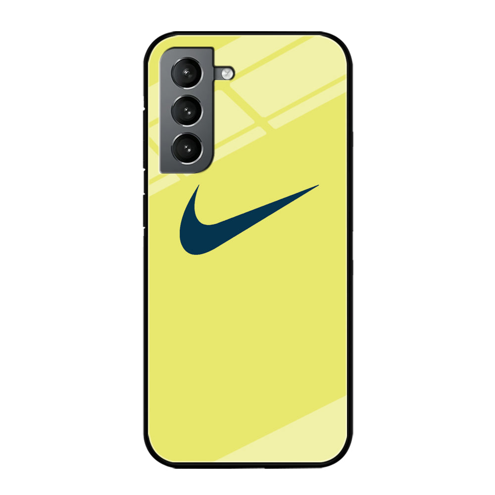 Nike Yellow Simple Logo Samsung Galaxy S21 Case