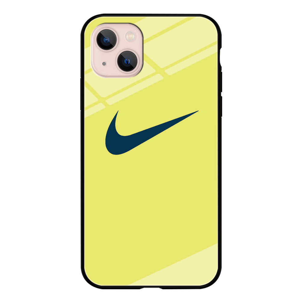 Nike Yellow Simple Logo iPhone 13 Case