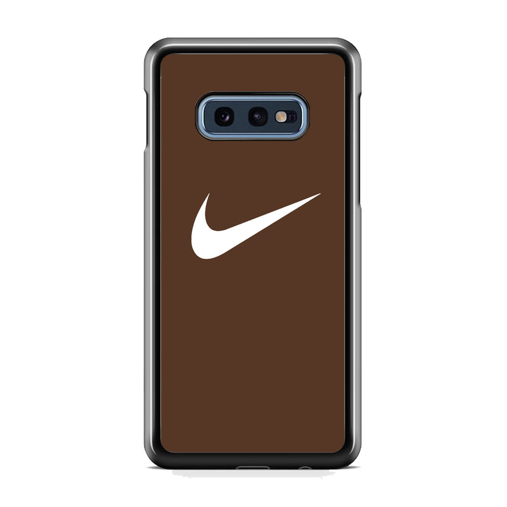 Nike Dark Chocolate Simple Samsung Galaxy S10E Case