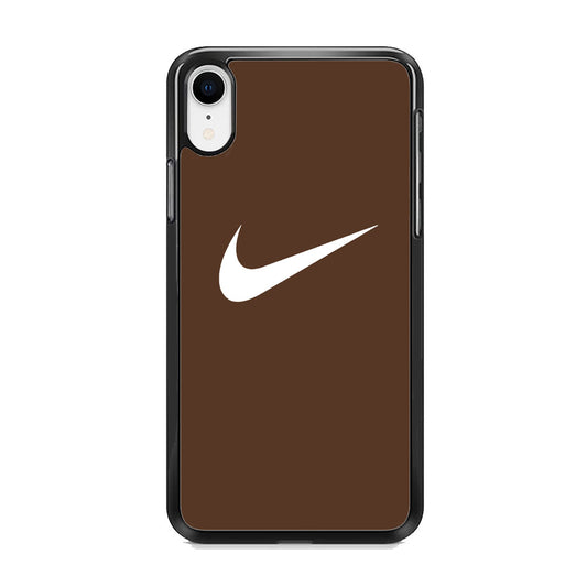 Nike Dark Chocolate Simple iPhone XR Case