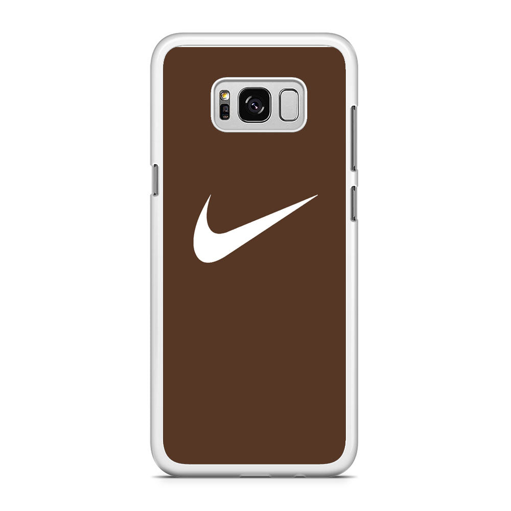 Nike Dark Chocolate Simple Samsung Galaxy S8 Case