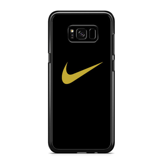 Nike Gold Logo Black Samsung Galaxy S8 Case