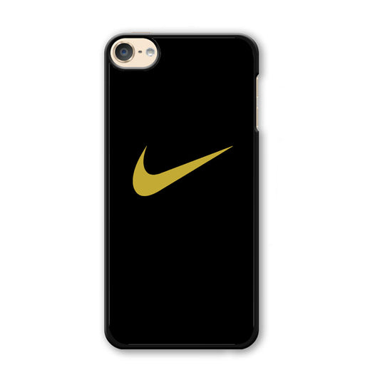 Nike Gold Logo Black iPod Touch 6 Case - Carneyforia