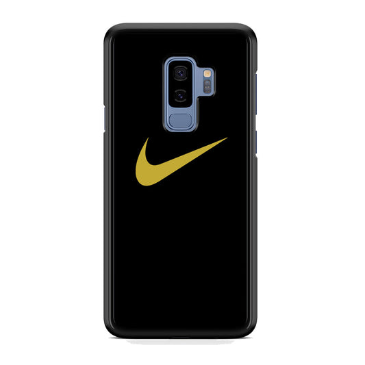 Nike Gold Logo Black Samsung Galaxy S9 Plus Case