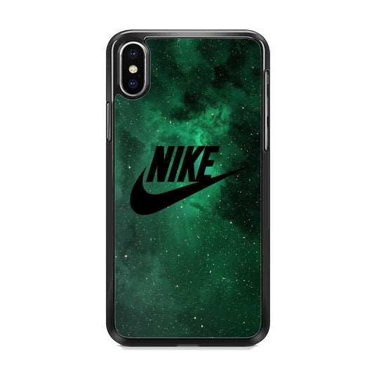 Nike Green Galaxy iPhone X Case