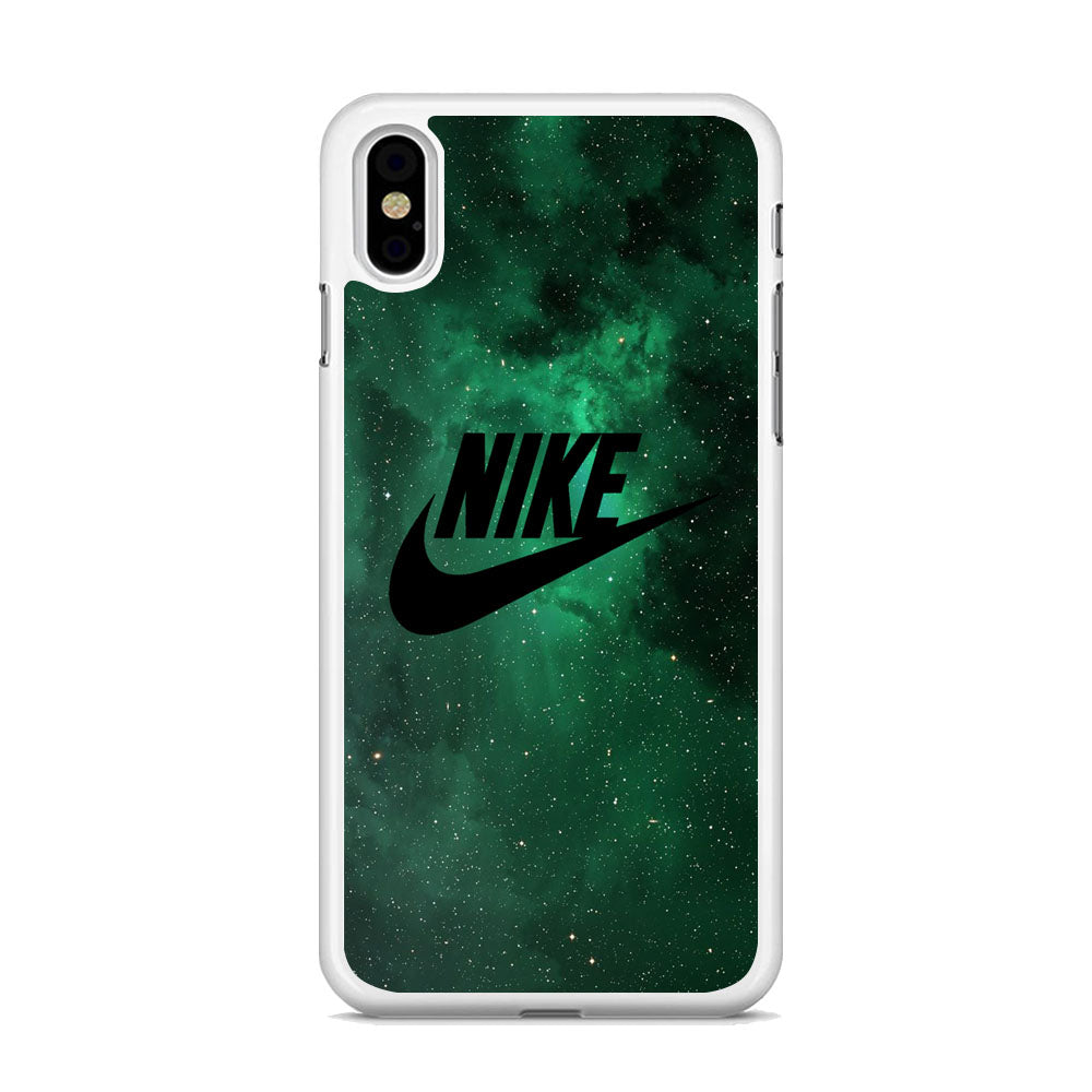 Nike Green Galaxy iPhone X Case
