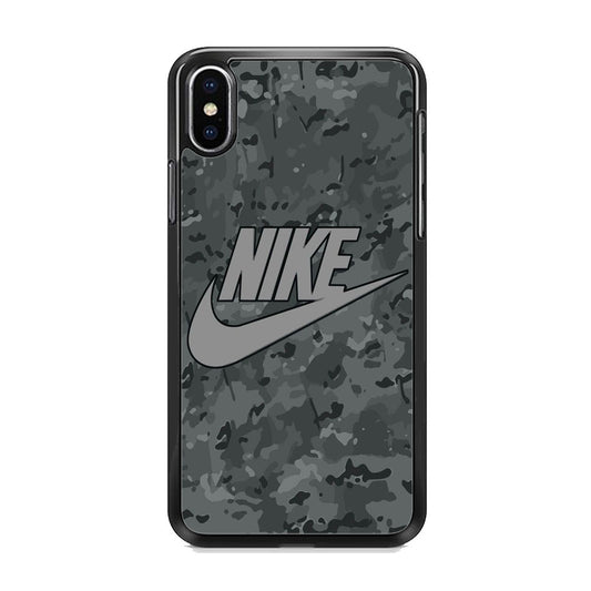 Nike Grey Camo iPhone X Case
