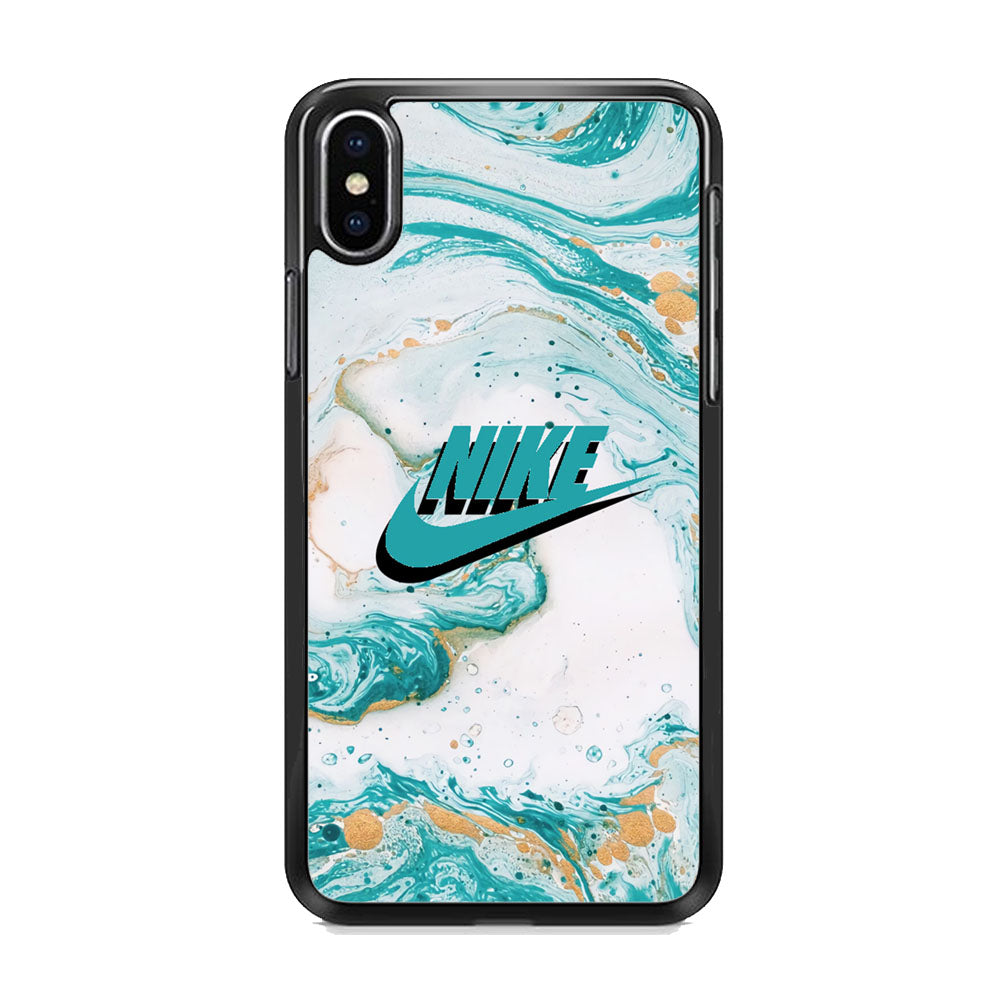 Nike Shadow in Blue Marble iPhone X Case