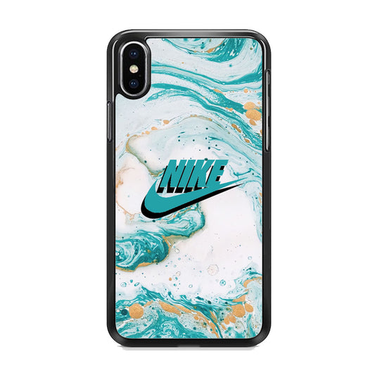Nike Shadow in Blue Marble iPhone X Case