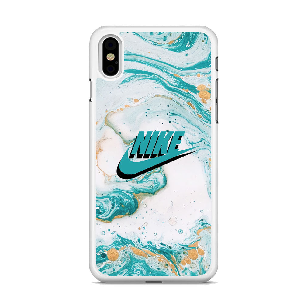 Nike Shadow in Blue Marble iPhone X Case